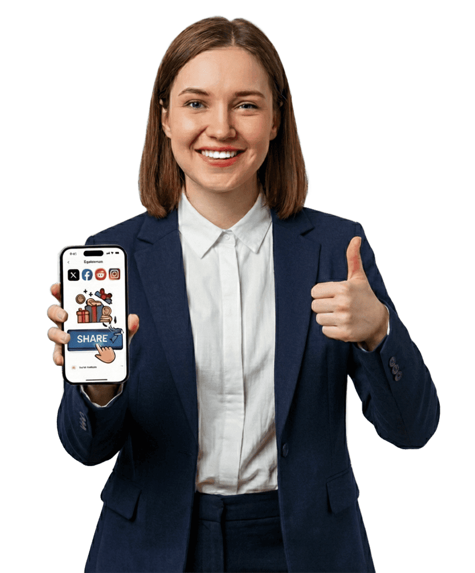 Social Media Share Rewards