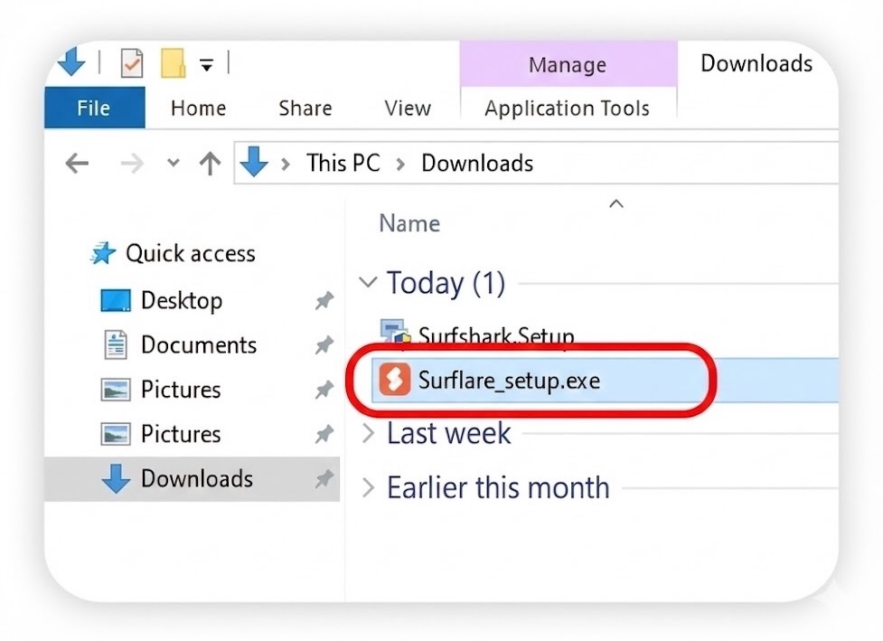 Download Surflare installer