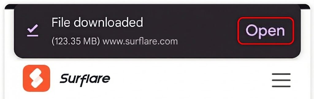 Surflare app icon