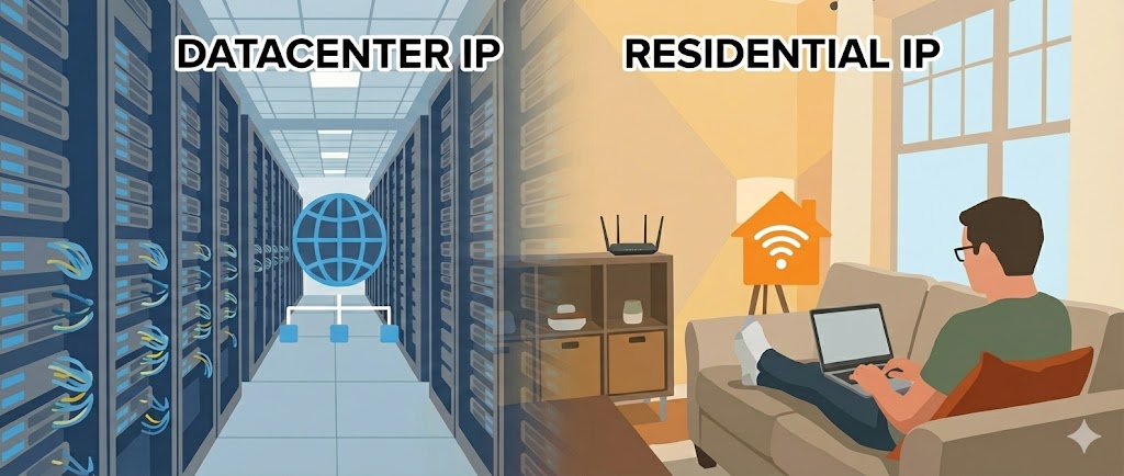 Datacenter IP vs Residential IP: Complete Comparison & Guide